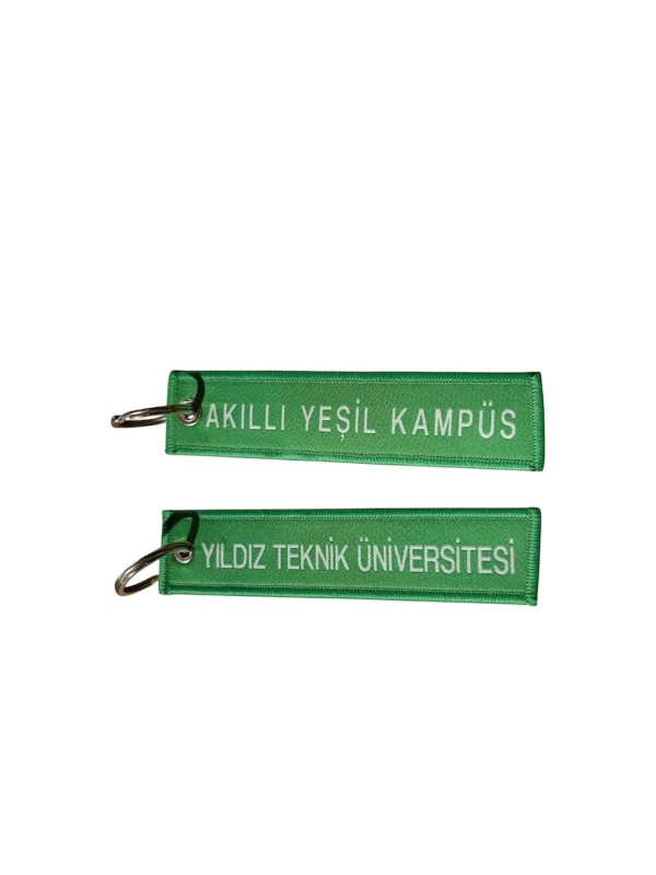 YTÜ - NAKIŞLI ANAHTARLIK Yeşil Model
